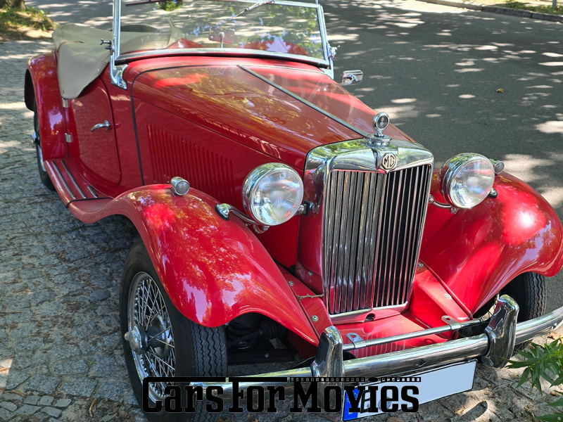 CarsForMovies | MG TD 1952 England Rot Beige Zivilfahrzeug Cabrio Berlin 6961 